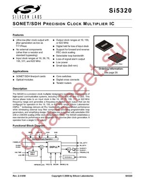 SI5320-F-BC datasheet  